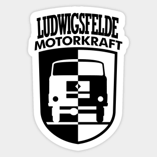 IFA Ludwigsfelde Motorkraft Coat of Arms (black) Sticker